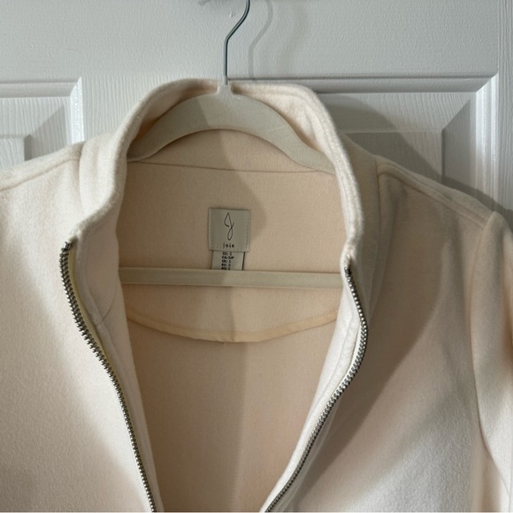 JOIE Jacket, S, cream, Zip Front w/ Stand up Collar, Long Sleeves (24”) NWOT - Picture 7 of 10